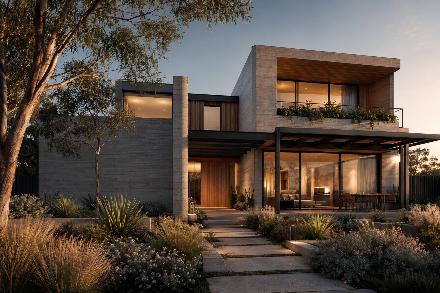 Three-dimensional visualisation of a contemporary Adelaide home exterior