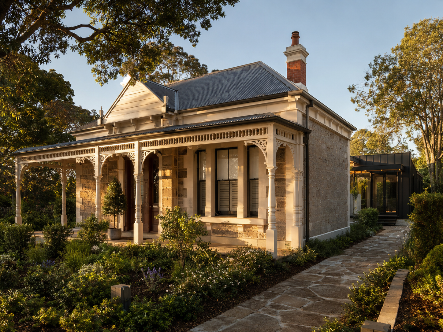 Carefully restored character home façade